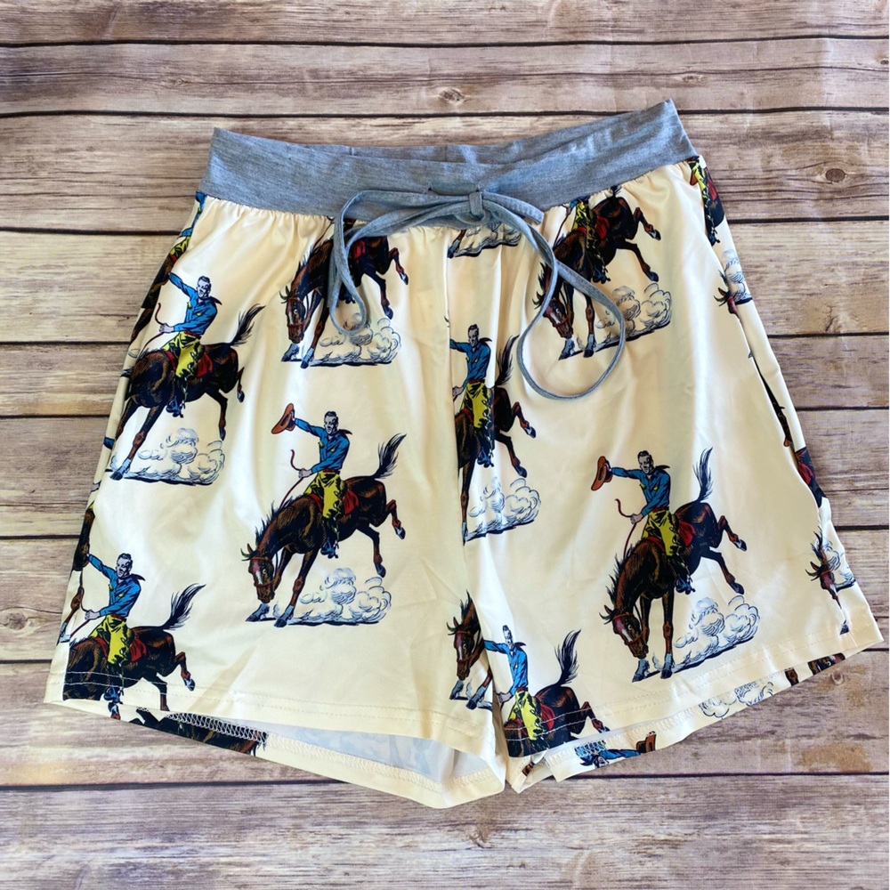 NWT GG Western Rodeo Country pajama pants with pockets